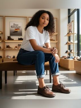 FINN COMFORT Brown Oxford Lace-ups